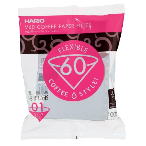 HARIO(ハリオ) V60用ペーパーフィルター 01W 1-2杯用 100枚入り VCF-01-100W