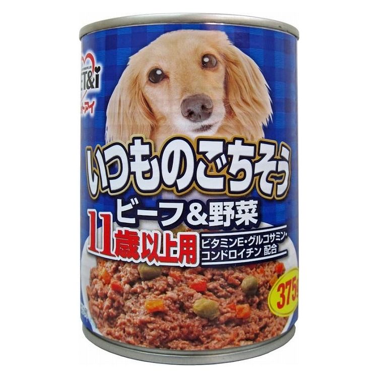 ペットアイ いつものごちそう ビーフ&野菜 11歳以上用 375g ペットフード おやつ