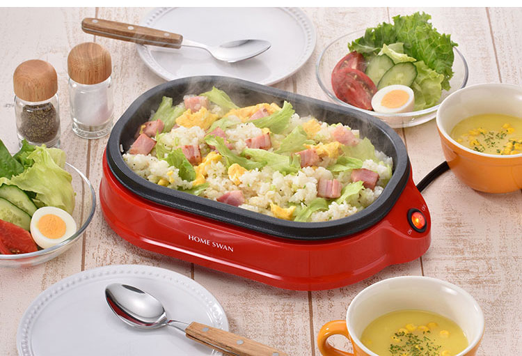 スモールホットプレート SHP-07 食べきりサイズのスモールホットプレート 新津興器 HOMESWAN ホームスワン(代引不可)【送料無料】 - 3