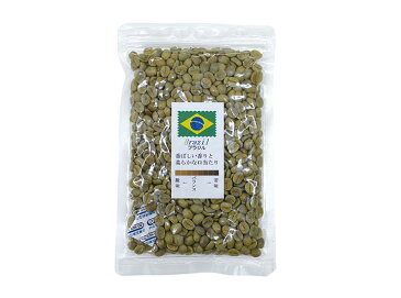 1.2kg 生豆 ブラジル 120g×10袋 【10袋セット】 珈琲 コーヒー豆 未焙煎【送料無料】