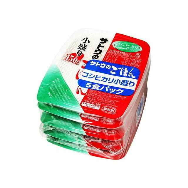 【12個セット】 サトウ こだわりコシヒカリ小盛 150gx5 x12 まとめ買い まとめ売り お徳用 大容量 セット販売(代引不可)【送料無料】