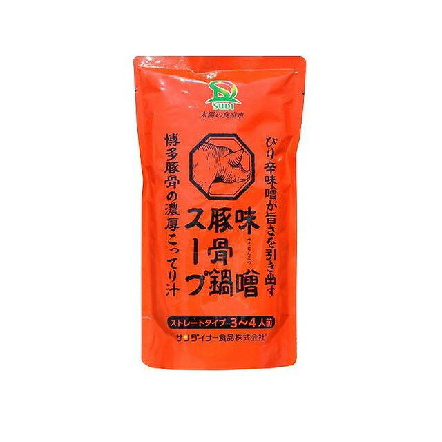 【10個セット】 サンダイナー食品 味噌豚骨鍋 600g x10 まとめ買い まとめ売り お徳用 大容量 セット販売(代引不可)【送料無料】のサムネイル