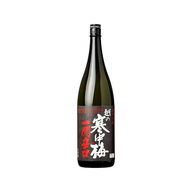 新潟銘醸 清酒 越の寒中梅 純米吟醸 一閃 辛口 1.8L 日本酒 清酒 酒 Sake 新潟(代引不可)【送料無料】