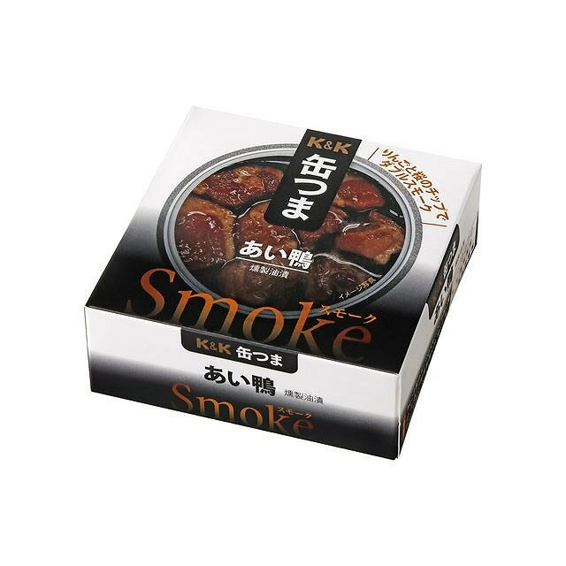 【単品6個セット】 K&K 缶つまSmoke あい鴨 70gx6 まとめ買い まとめ売り お徳用 大容量 セット販売 おつまみ(代引不可)【送料無料】