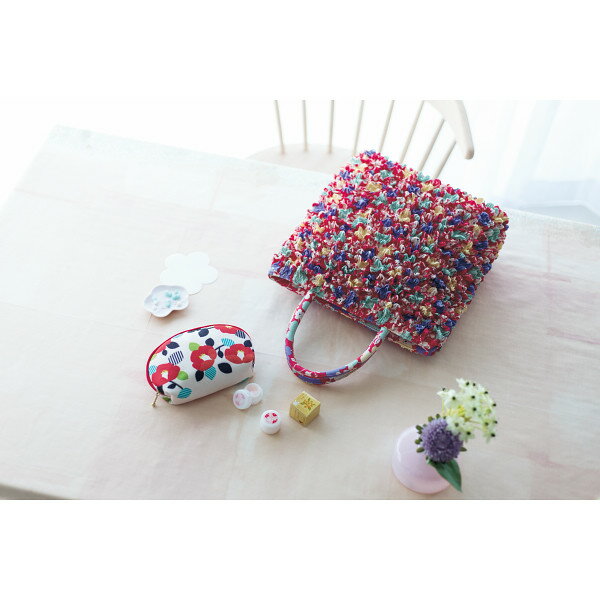 うるわ絞りトートバッグセット 桜赤セット 桜 椿 金木犀 繊維雑貨 繊維雑貨 小物縫製品(代引不可)