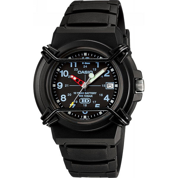 CASIO カシオ 防水スポーツ腕時計 ブラック 装身具 紳士装身品 紳士腕時計 HDA-600B-1BJF(代引不可)