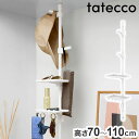 tatecco 玄関小物まとめて収納セット 高さ70~110cm SET-H-GMS-WH(代引不可)【送料無料】
