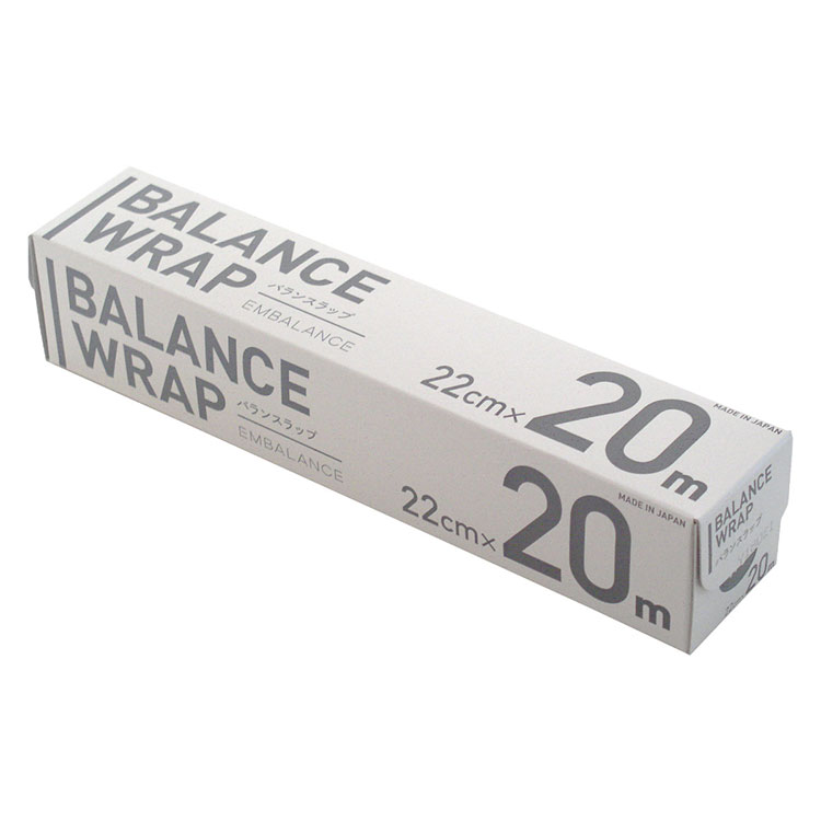 Wrap - EMBALANCE エンバランス バランスラップ 22cm×20m ラップ 日本製 エンバランス加工 新鮮ラップ フードラップ 食品ラップ 食品用ラップ 無添加 添加物不使用 ポリエチレン 鮮度保持(代引不可)
