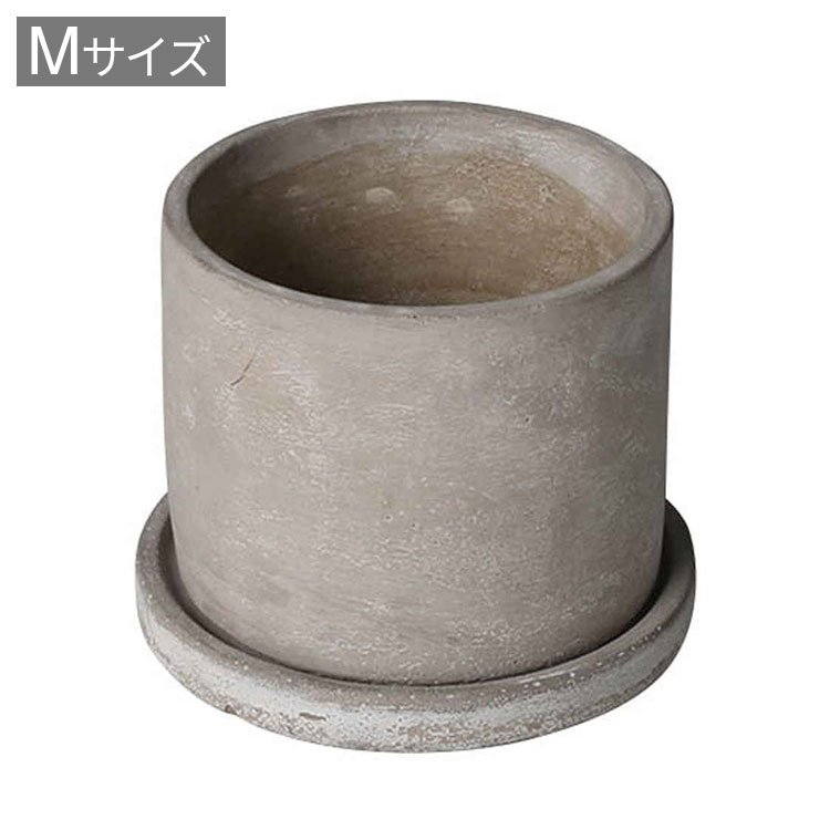 DULTON ダルトン 植木鉢 セメントポット ラウンド M ガーデンポット 鉢 ポット 植物 かわいい おしゃれ アメリカン ヴィンテージ感 プレゼント ギフト プチギフト(代引不可)