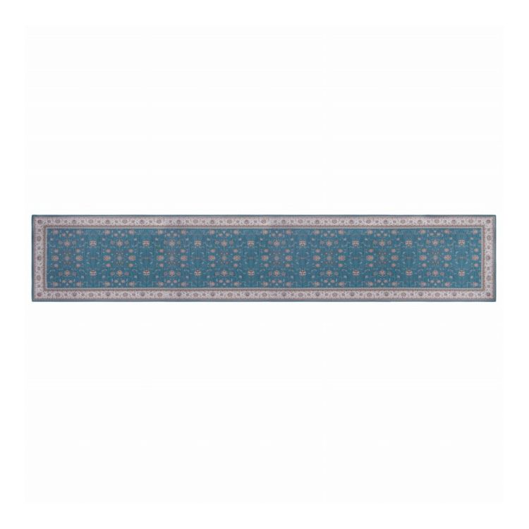 キッチンマット マット khastan インテリアマット マット 45×240cm ブルー オカトー(代引不可)