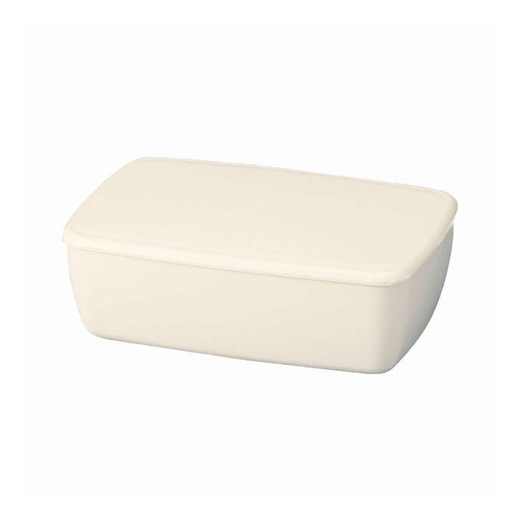 日本製 弁当箱 1段 600ml さっと洗えるお弁当箱 ホワイト たつみや(代引不可)