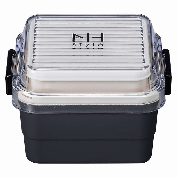 日本製 弁当箱 2段 620ml NH style スクエアストレージランチ アッシュ(代引不可)