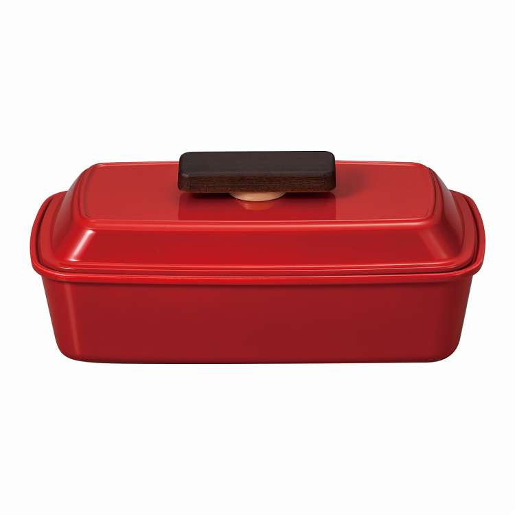 日本製 弁当箱 1段 580ml piatto 長角ピアットランチ レッド(代引不可)