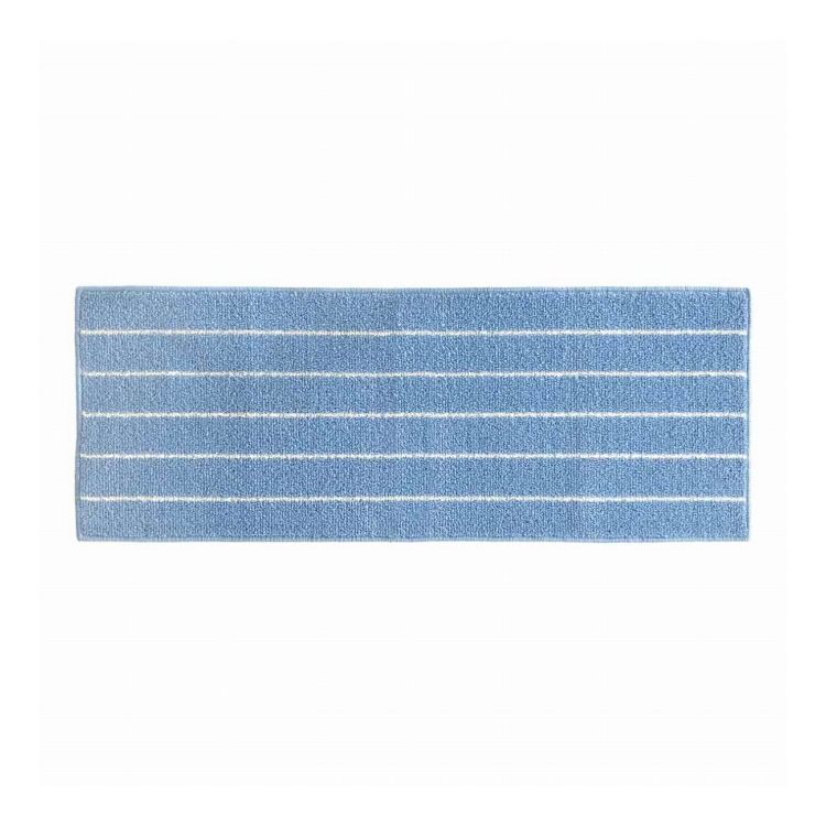 樂天商城 - キッチンマット ボーダー 45×120cm ブルー オカ(代引不可)