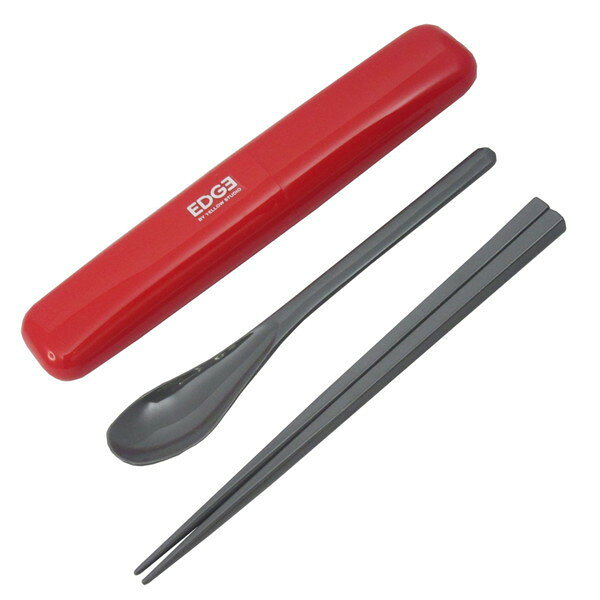 箸&スプーンコンビセット 25EDGE レッド(代引不可)