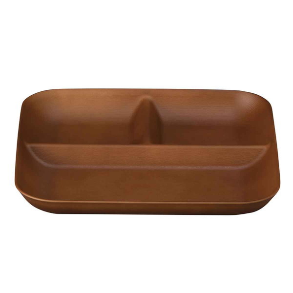 ランチプレート 24.5cm Woody プラスチック ライトブラウン(代引不可)