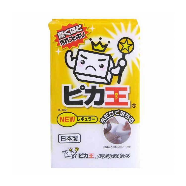 【商品説明】洗剤を使わず、水だけで汚れを落とす使い捨てクリーナーです。 メラミン素材は頑固な茶しぶなどもきれいに落とせます。 ステンレス・ガラス・陶器などのしつこい汚れも、驚くほどきれいになります。 好きな大きさにカットして使うことができます。 水を含ませ水がしたたり落ちない程度に、軽く絞ってお使いください。【商品情報】■サイズ約 幅7.5×奥行3.2×高さ12（cm） 重量：約 2.5g■生産国日本製■セット内容1個【代引きについて】こちらの商品は、代引きでの出荷は受け付けておりません。【送料について】北海道、沖縄、離島は送料を頂きます。