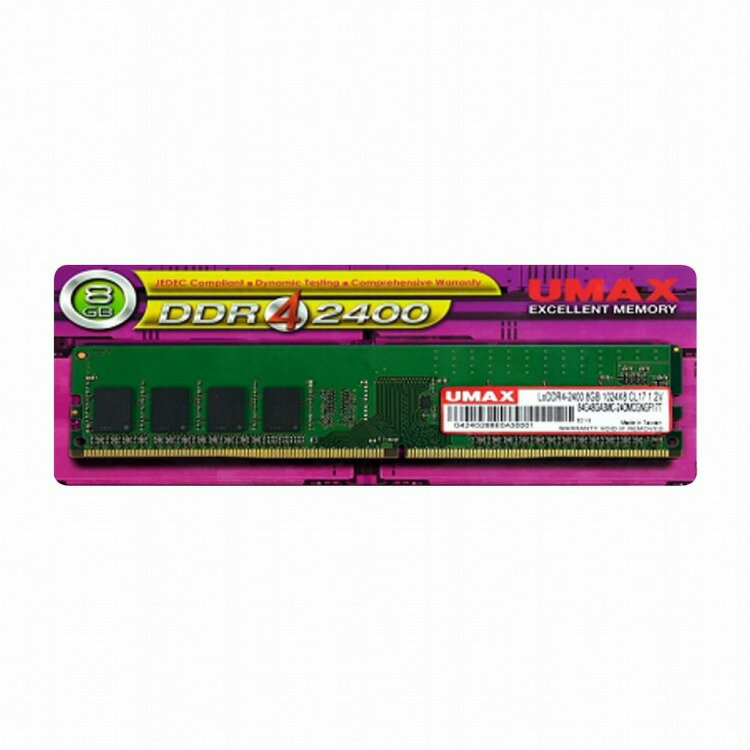 UMAX UMAX デスクトップ向け DDR4 2400 8GB[UM-DDR4S-2400-8GB](代引不可)【送料無料】