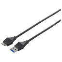 BUFFALO ユニバーサルコネクター USB3.0 A to microB スリムケーブル 2m ブラック BSUAMBSU320BK(代引不可)(2)
