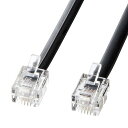 サンワサプライ モジュラーケーブル(黒) 20m TEL-N1-20BKN2(代引不可)【送料無料】