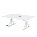 サンワサプライ (別途送料)電動昇降ミーティングデスク(W1800・D1200) ERD-MTGN180120W(代引不可)【送料無料】