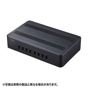 サンワサプライ USB充電スタンド(8ポート・合計19.2A・高耐久タイプ) ACA-STN74BK(代引不可)【送料無料】