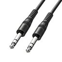 サンワサプライ 6.3mmステレオ標準プラグ(オスーオス)ケーブル(10m) MM-SPKB1-10(代引不可)【送料無料】