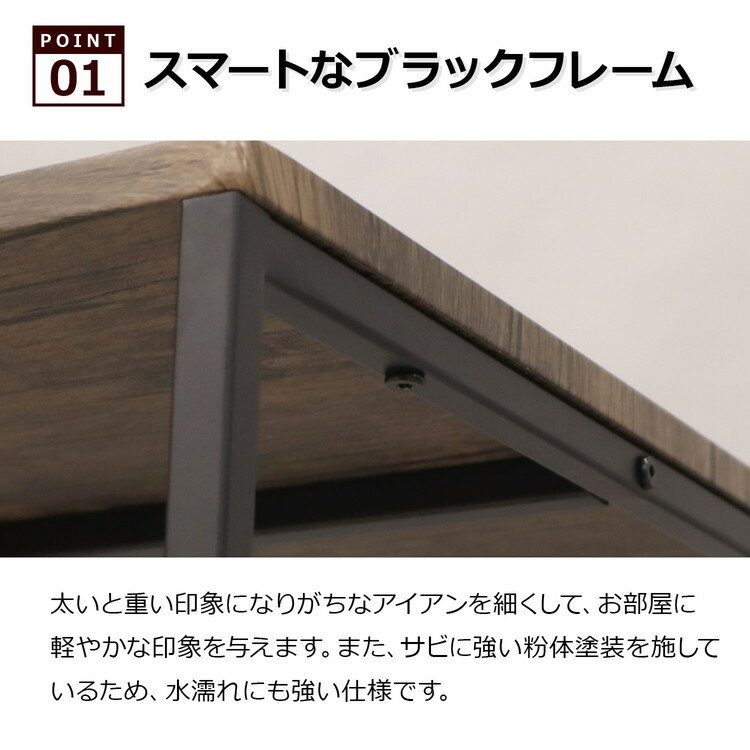 シンプルデスク 幅80cm バルネ マルチデスク 机 作業台 在宅ワーク 在宅勤務 テレワーク パソコンデスク(代引不可)【送料無料】 [3]