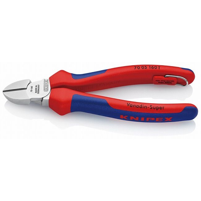 KNIPEX(クニペックス) 7005-160TBK 斜ニッパー 落下防止(BK)(代引不可)【送料無料】