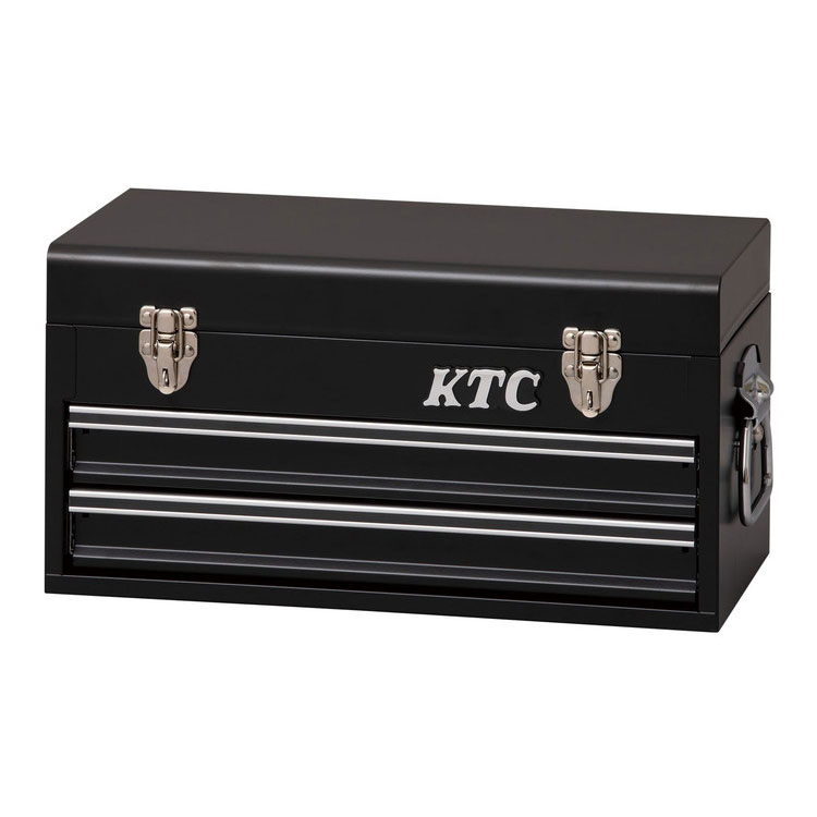 KTC 京都機械工具 ナローチェスト 2段2引出し ブラック SKX0102BK(代引不可)【送料...