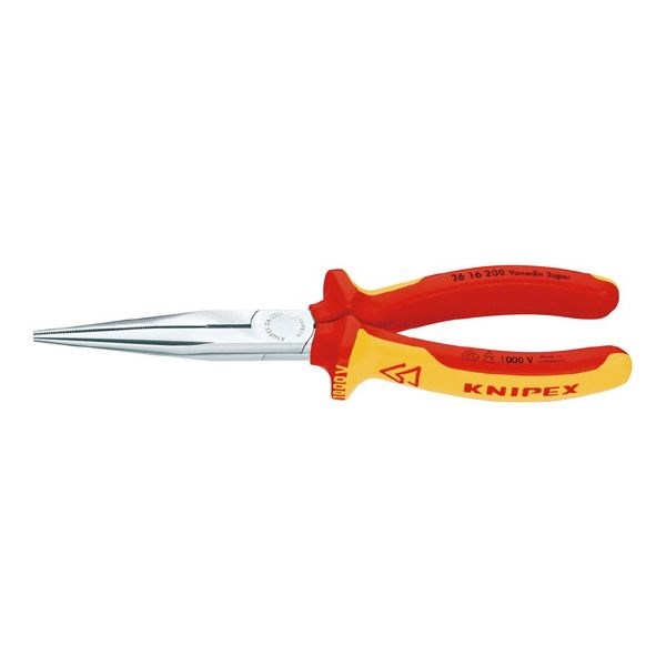 KNIPEX(クニペックス) 2616-200 絶縁先長ラジオペンチ 1000V (SB)【送料無料】(代引不可)