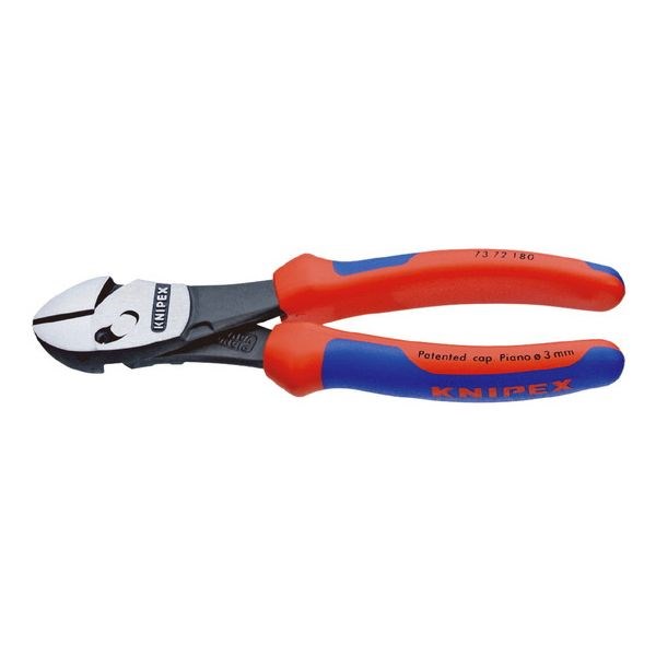 KNIPEX(クニペックス) 7372-180 ツインフォースニッパー (BK)【送料無料】(代引不可)