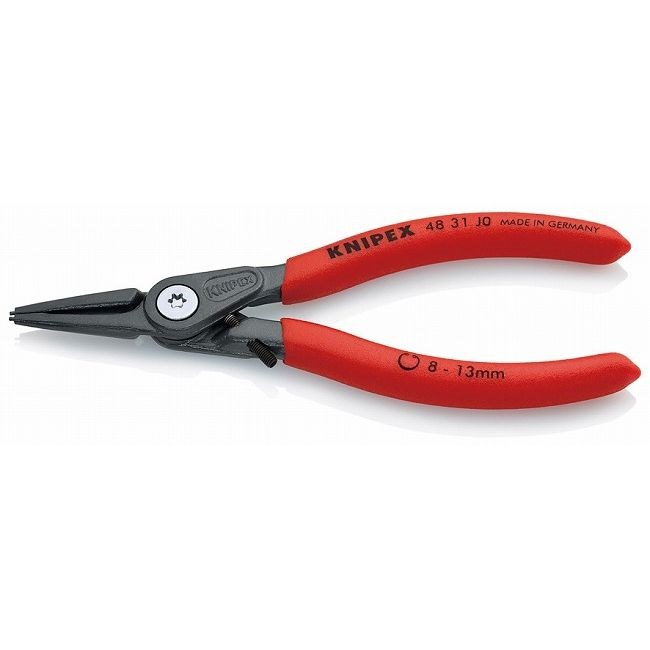KNIPEX(クニペックス) 4831-J0 穴用精密スナップリングプライヤー 直(ストッパ(代引不可)【送料無料】