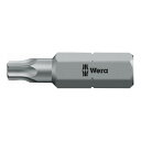 WERA ベラ Bore Torx いじり止めトルクスネジ用 ドライバービット 差込6.35mm 刃先サイズTX27 全長25mm 066520(代引不可)(4)