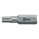 WERA ベラ 六角ソケットネジ用 ヘキサゴンドライバービット 差込6.35mm 刃先サイズ1/16HEX 全長25mm 135070(代引不可)