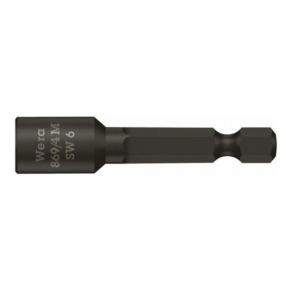 Hexagon Driver - WERA ベラ 磁石付き六角ナットドライバー ナットセッター 差込6.35mm 六角対辺6mm 全長50mm 060421(代引不可)