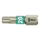 WERA ベラ トルクスネジ用 ステンレス製ドライバービット 差込6.35mm 刃先サイズTX20 全長25mm 071034(代引不可)