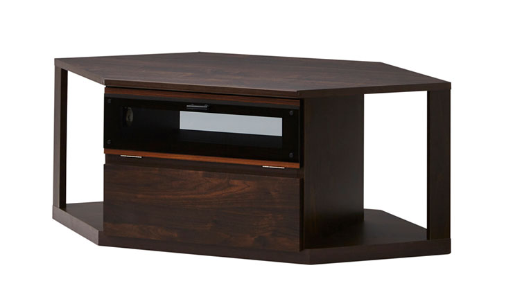 テレビ台 幅120 奥行63 高さ46 コーナーテレビ台 組み合わせ 国産 完成品 ナチュラル ブラウン 収納 ローボード 木製 大川家具(代引不可)【送料無料】