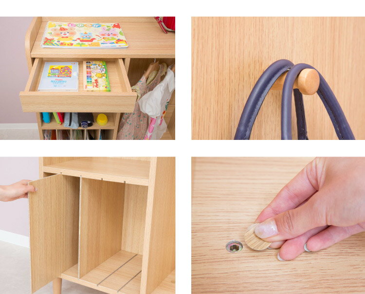 ランドセルラック 大容量タイプ スリム おしゃれ コンパクト 収納 ランドセル収納 ラック ランドセル置き場 リビング 本棚 引き出し 木製 棚 白 北欧 かわいい シンプル 子供(代引不可)【送料無料】 [3]