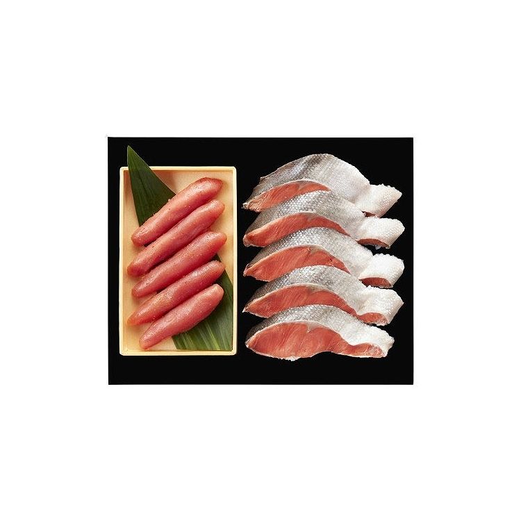 無着色辛子明太子&紅鮭セット 食品 ギフト プレゼント 贈答 熨斗 のし 贈り物 記念日 お祝い 冠婚葬祭 内祝 御祝 無地 出産内祝 結婚内祝 御見舞 快気祝 御仏前 志 お供(代引不可)【送料無料】