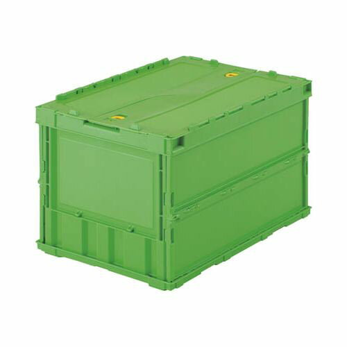 【メーカー型番】TR-C50BGN【JANコード】4989999017625【ブランド】TRUSCO 　【特徴】●シボ加工を設けているので、ラベルを貼ることができ、ラベルののりを残すことなくはがせます。●折りたたんだ時の高さを最大限まで追求、従来タイプに比べて最大35%低く、これにより輸送運賃・保管スペースを大幅に削減することができます。●スライドロックを設けていますので、内容物を安心して輸送することができます。●組み立て時も、折りたたみ時にも積み重ねができ荷崩れの心配がありません。【用途】●商品や部品・備品の配送および保管・管理。●内容物の種類・大きさが一定でない荷物の配送に最適。【仕様】●容量(L):51.3●色:グリーン●外形寸法(mm)間口×奥行×高さ:530×366×336●有効内寸(mm)間口×奥行×高さ:493×335×311●折りたたみ高さ(mm):71●適用カード差し(別売):-●最大積載荷重:8kg●シボ加工:6ヵ所●スライドロックフタ付【材質／仕上】●ポリプロピレン（PP）【セット内容／付属品】【注意】【原産国】日本【代引きについて】こちらの商品は、代引きでの出荷は受け付けておりません。【送料について】北海道、沖縄、離島は送料を頂きます。【商品配送時の注意点】こちらの商品は配送日時の指定ができません。あらかじめご了承下さい。