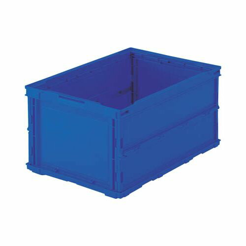 TRUSCO 薄型折りたたみコンテナ 40L ダークブルー TRO40B(代引き不可)