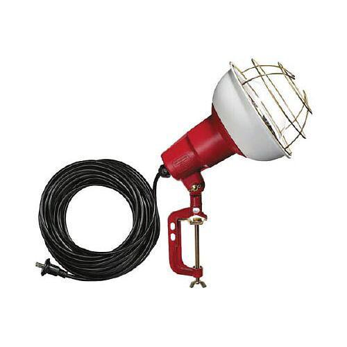 ハタヤ 防雨型作業灯 リフレクターランプ300W 100V電線10m バイス付 RC310(代引き...