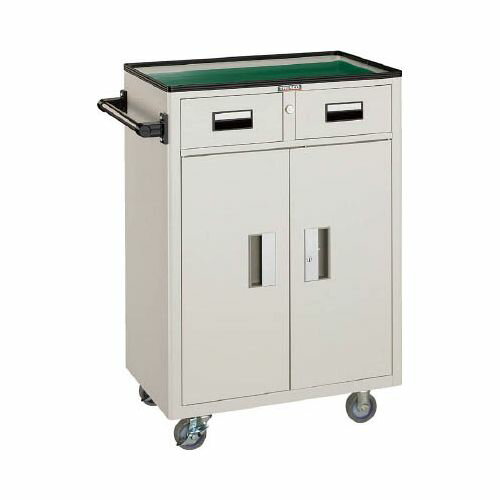 TRUSCO ツールワゴン 600X400XH880 引出・扉付 W NTS503NW(代引き不可)【送料無料】