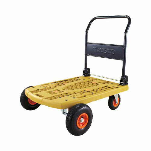 山善 オフロード台車48×75cm NTC-7548 (YAMAZEN) タフカート 【日本製】