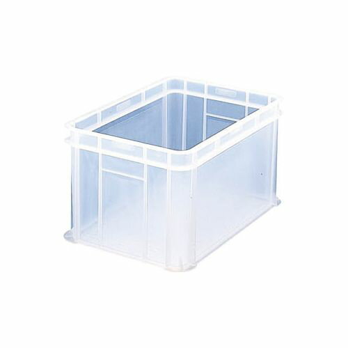 TRUSCO S型透明コンテナ 54L 透明オレンジ S54OR(代引き不可)