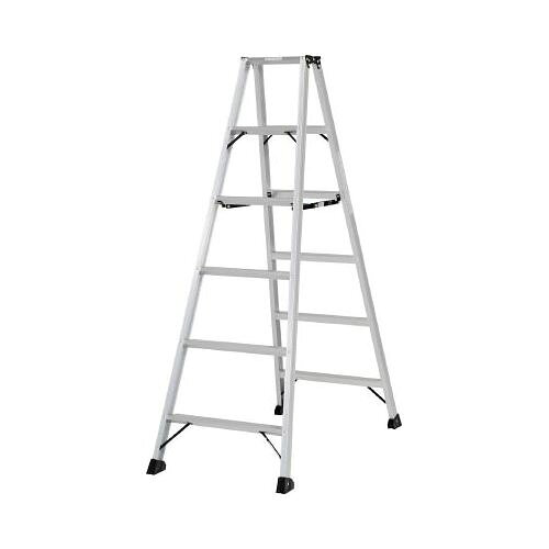 【商品詳細】●最大使用質量130kgの軽量専用脚立です。●バーを持ち上げるだけで収納できます。●収納時の横ズレを防止する滑り止めキャップを採用しています。●支柱、踏ざんはアルマイト仕上げです。●最大使用質量(kg):130●天板高さ(m):2.56●天板寸法(mm):300×152●収納時全長(m):2.705●ステップ数(天板除く):8●踏ざん踏面幅:55mm●Aマーク認定品●アルミ合金生産国：中国重量：9.4kg【代引きについて】こちらの商品は、代引きでの出荷は受け付けておりません。【送料について】北海道、沖縄、離島は送料を頂きます。【商品配送時の注意点】こちらの商品は配送日時の指定ができません。あらかじめご了承下さい。