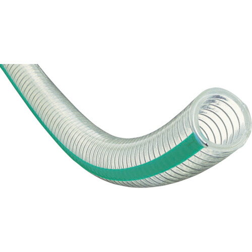 【商品詳細】●食品・飲料・油脂食品に最適（非フタル酸系可塑剤使用）です。●硬鋼線コイル補強構造で折れ・つぶれに強く、バキューム輸送に最適です。●耐油性に優れ、食品用途以外の耐油配管にも最適です。●透明度が高く、流体の確認ができ安心です。●食...