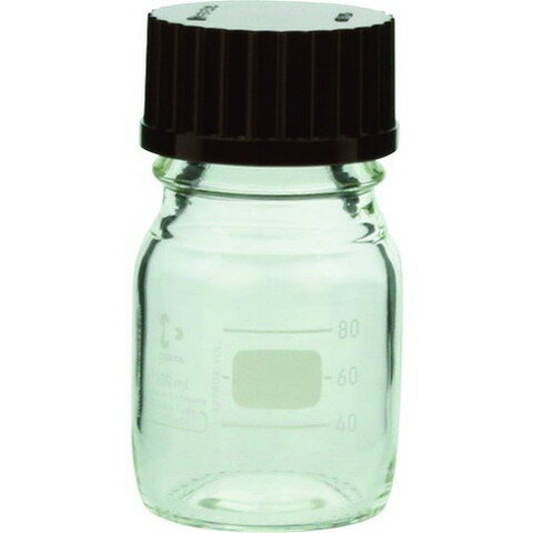 SIBATA ネジ口ビン 100ml 赤キャップ付 0172001001A(代引不可)