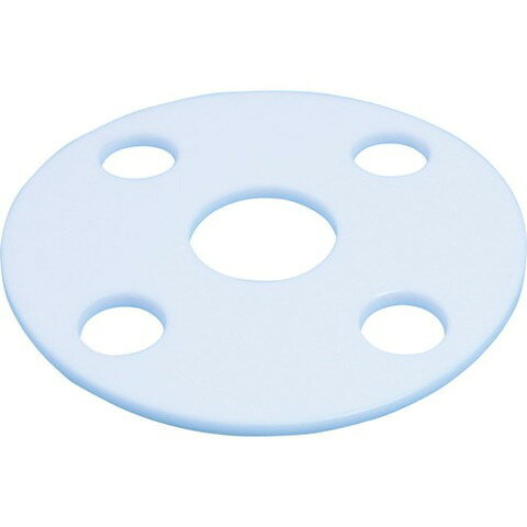 【商品詳細】●純水なフッ素樹脂（PTFE）100%で成型されたガスケットです。●ほぼ全ての薬品に対し耐薬品性があります。●純粋性が高くクリーン要求の高い高純度薬液や医薬・食品の製造ラインに使用できます。●食品衛生法・食品・添加物等規格基準に適合しています。●耐薬品性を求められるプロセス配管や機器。●呼び径A：15●呼び径B：1/2●内径(mm)：22●外径(mm)：80●厚さ(mm)：2●ボルト穴中心径(mm)：60●ボルト穴数：4●ボルト穴径(mm)：12●使用圧力(K)：5●使用温度範囲：-100〜100℃●最高使用圧力：水・油系・腐食性流体 1MPa/ガス系流体 1MPa●温度によって最大圧力値が変動材質／仕上●フッ素樹脂（PTFE）注意●100℃以上の温度ではクリープにより変形が大きくなるため、使用できません。溝付フランジを使用してください。【代引きについて】こちらの商品は、代引きでの出荷は受け付けておりません。【送料について】北海道、沖縄、離島は送料を頂きます。
